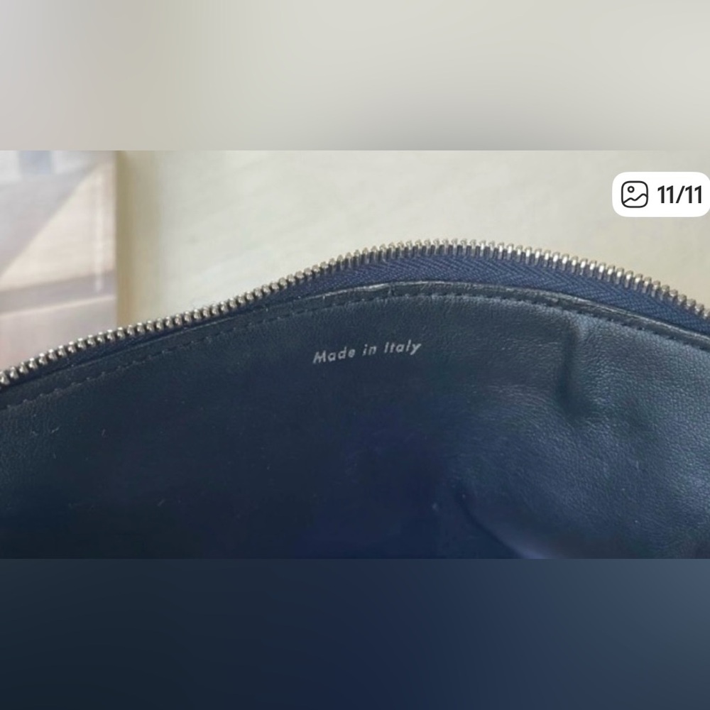 Celine Navy Leather Cosmetic Pouch (pre-owned) - Picture 10 of 11